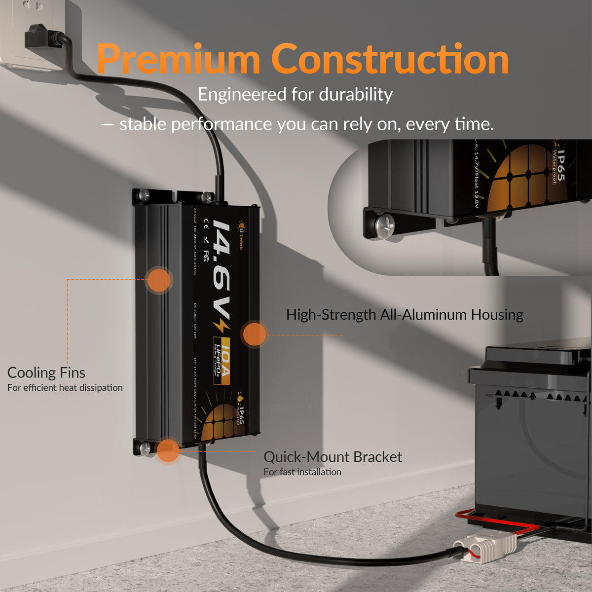 LiThink 12V10A 充电器 美国 — product feature 3