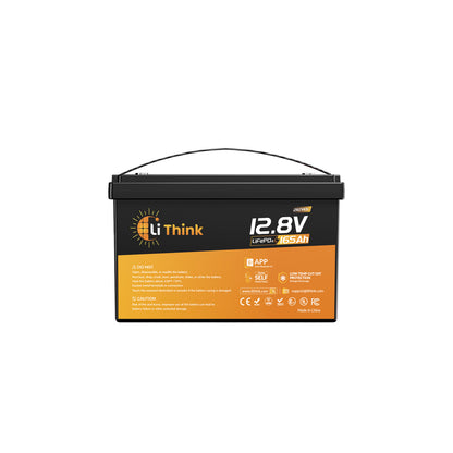 LiThink 12V 165Ah LiFePO4 Battery with 250A BMS, Bluetooth & Self-Heating — for RVs, Marine & Off-Grid Power