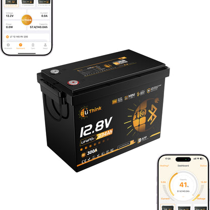 LiThink 12V 334Ah Mini Pro LiFePO4 Battery with EVE LF334 Cells, 300A BMS, Bluetooth & Self-Heating — for RVs, Trolling Motors & Solar