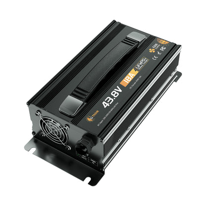 LiThink 43.8V 18A Fan-Cooled LiFePO4 Battery Charger for 36V Lithium Batteries