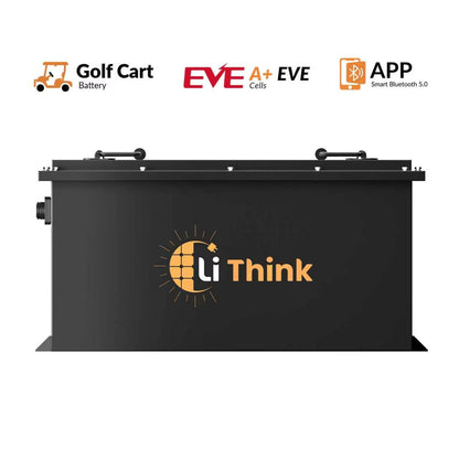 LiThink 48V 105Ah Golf Cart LiFePO4 Battery with EVE LF105 Cells, 400A BMS & Bluetooth