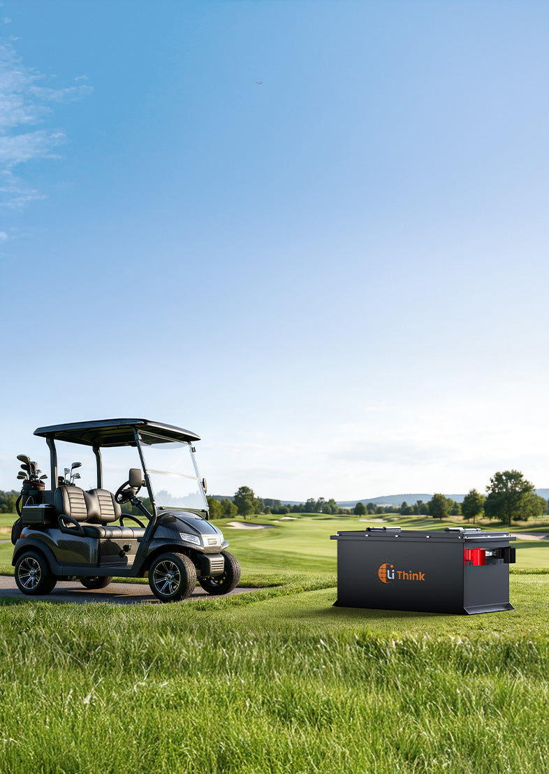Home slide image: More Range. More Climb. Built for 48V Golf Carts.