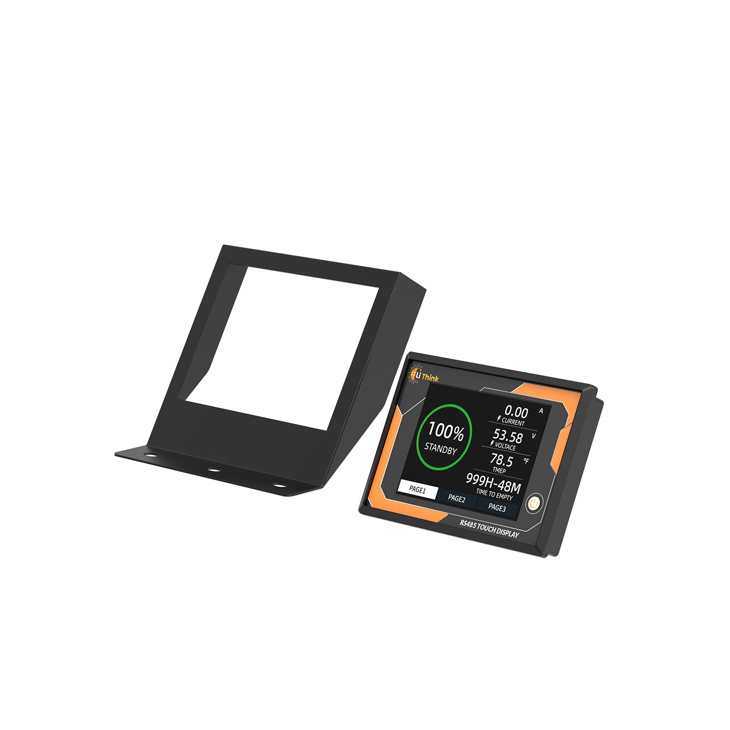 LiThink RS485 Touch Control Display for 36V/48V/72V LiFePO4 Golf Cart Batteries