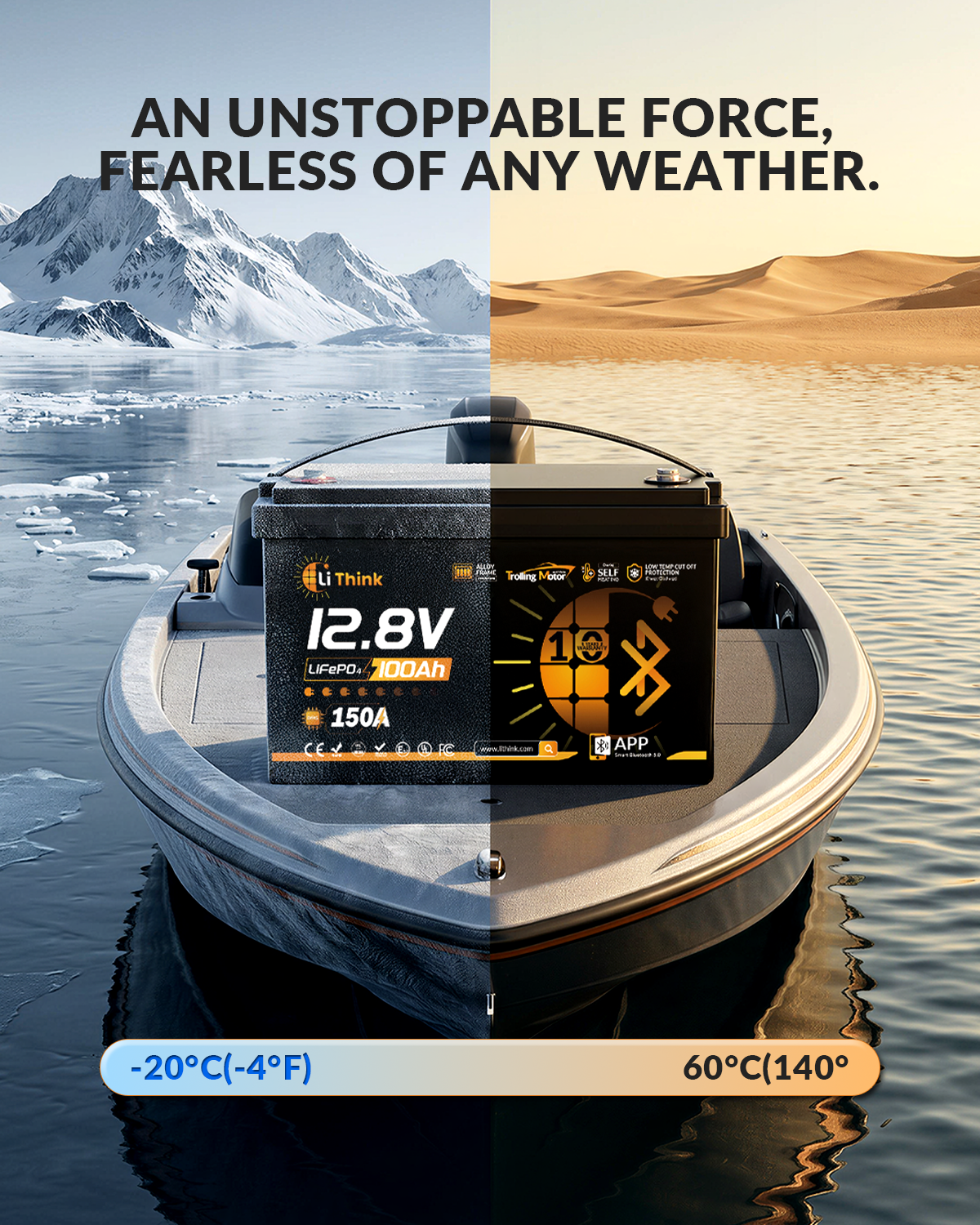 LiThink 12V 100Ah TM BT — product feature 9