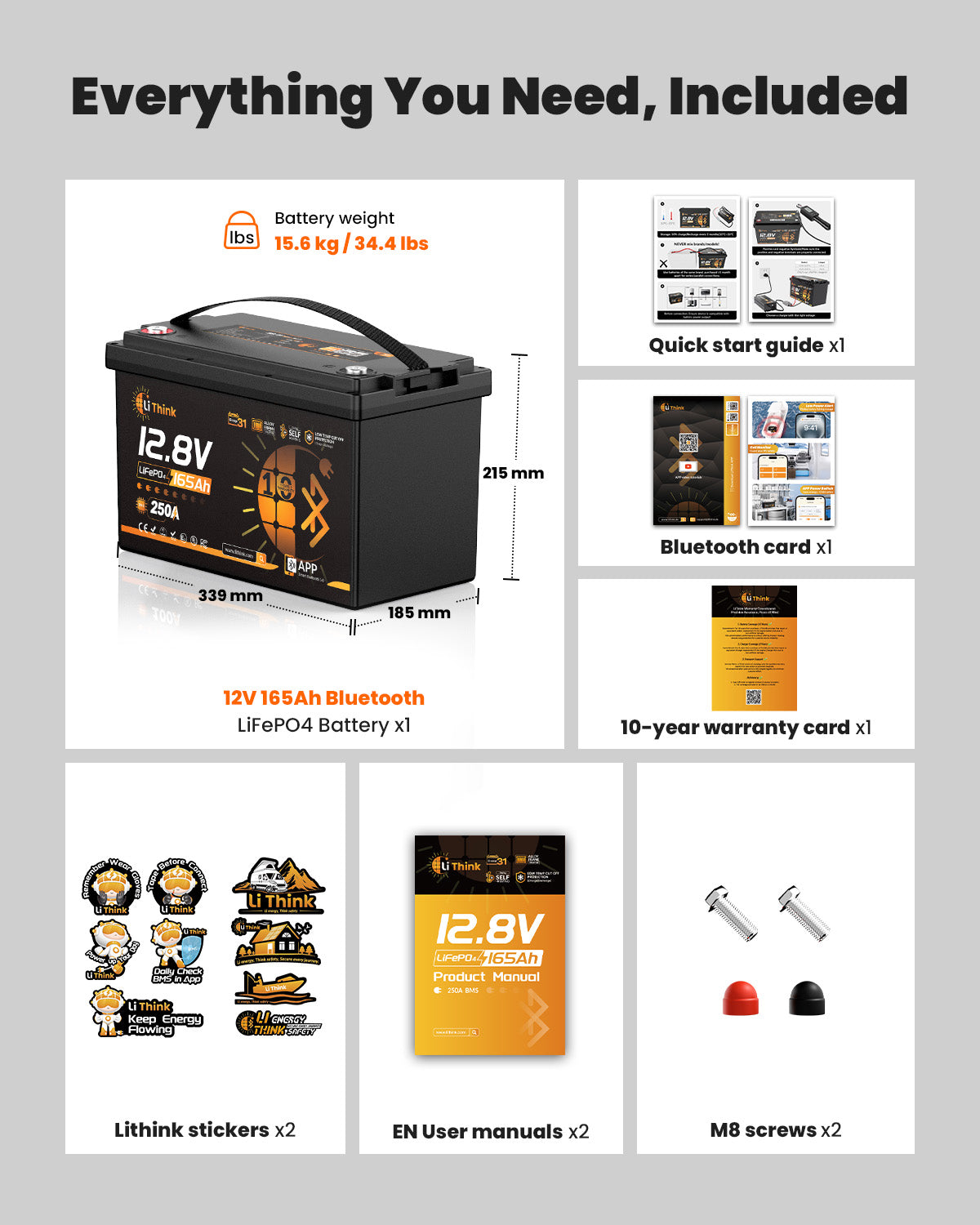 LiThink 12V 165Ah TM G31 — product feature 7