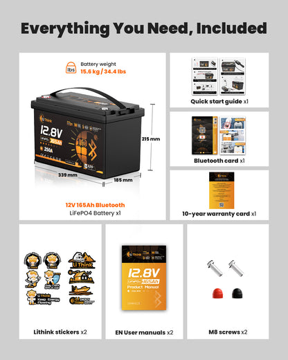 LiThink 12V 165Ah TM G31 — product feature 7