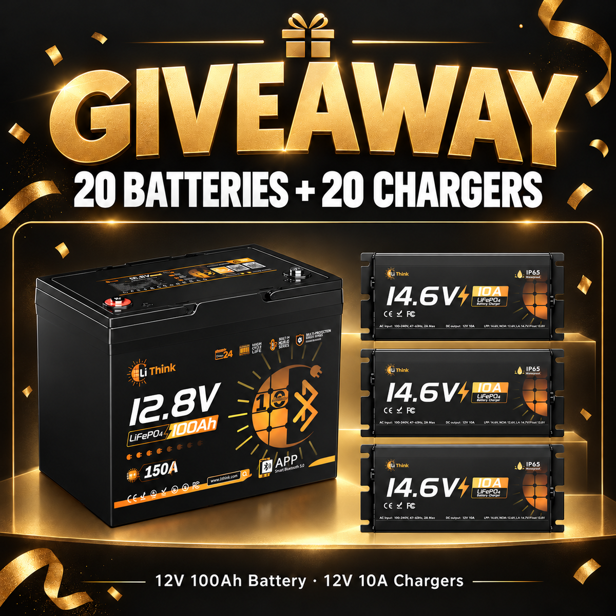 Black Friday Giveaway: 20 batteries and 20 chargers
